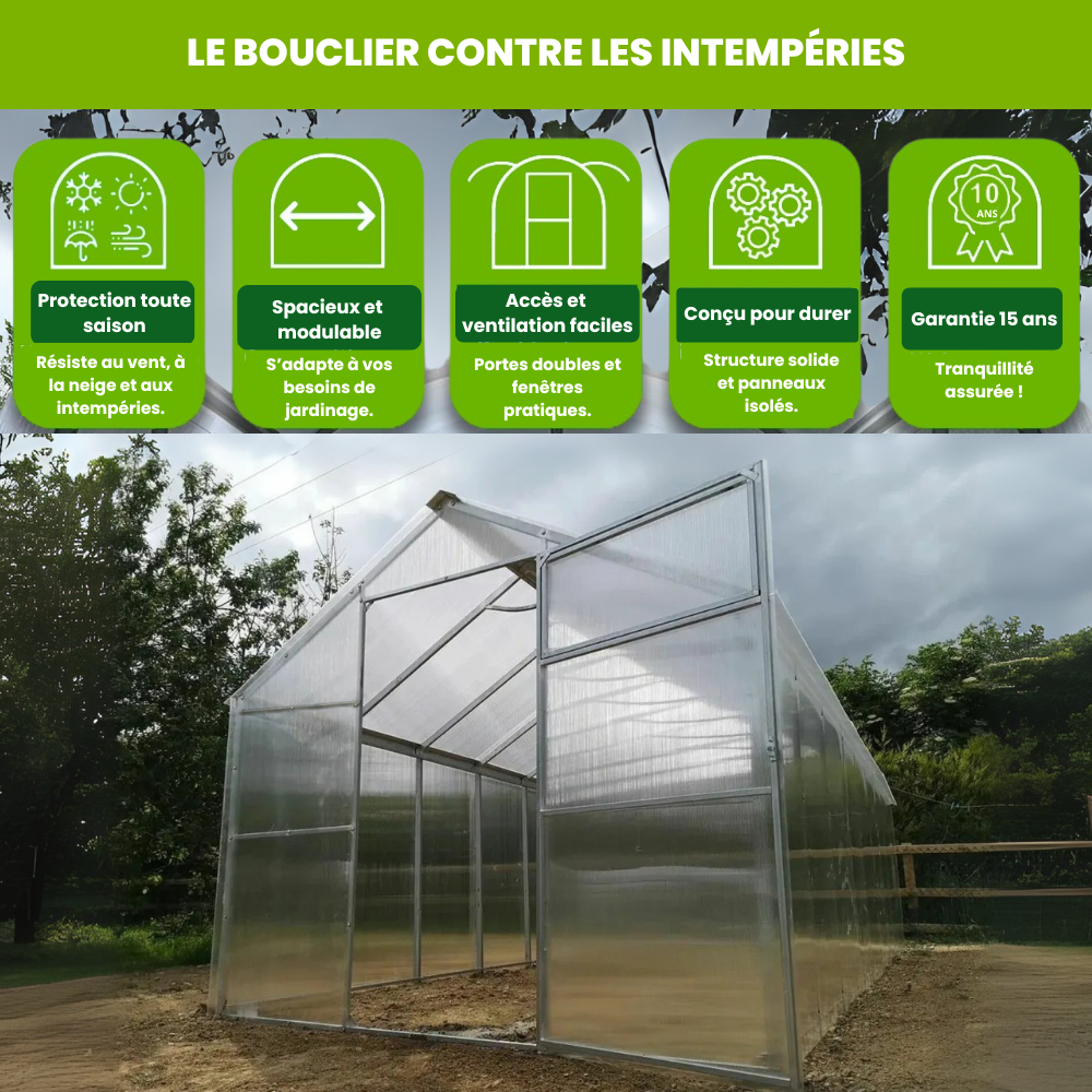 Serre de Jardin Polycarbonate - La Familliale