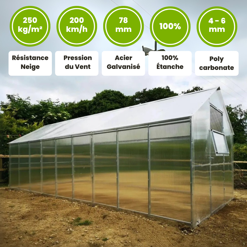 Serre de Jardin Polycarbonate - La Familliale