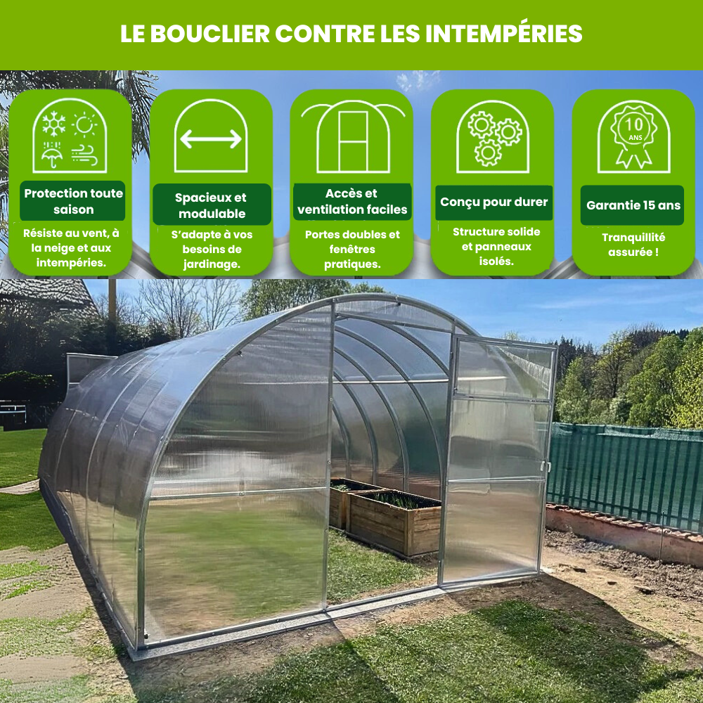Serre de Jardin Polycarbonate - La Tradi