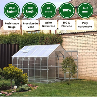 Serre de Jardin Polycarbonate  - La Familliale