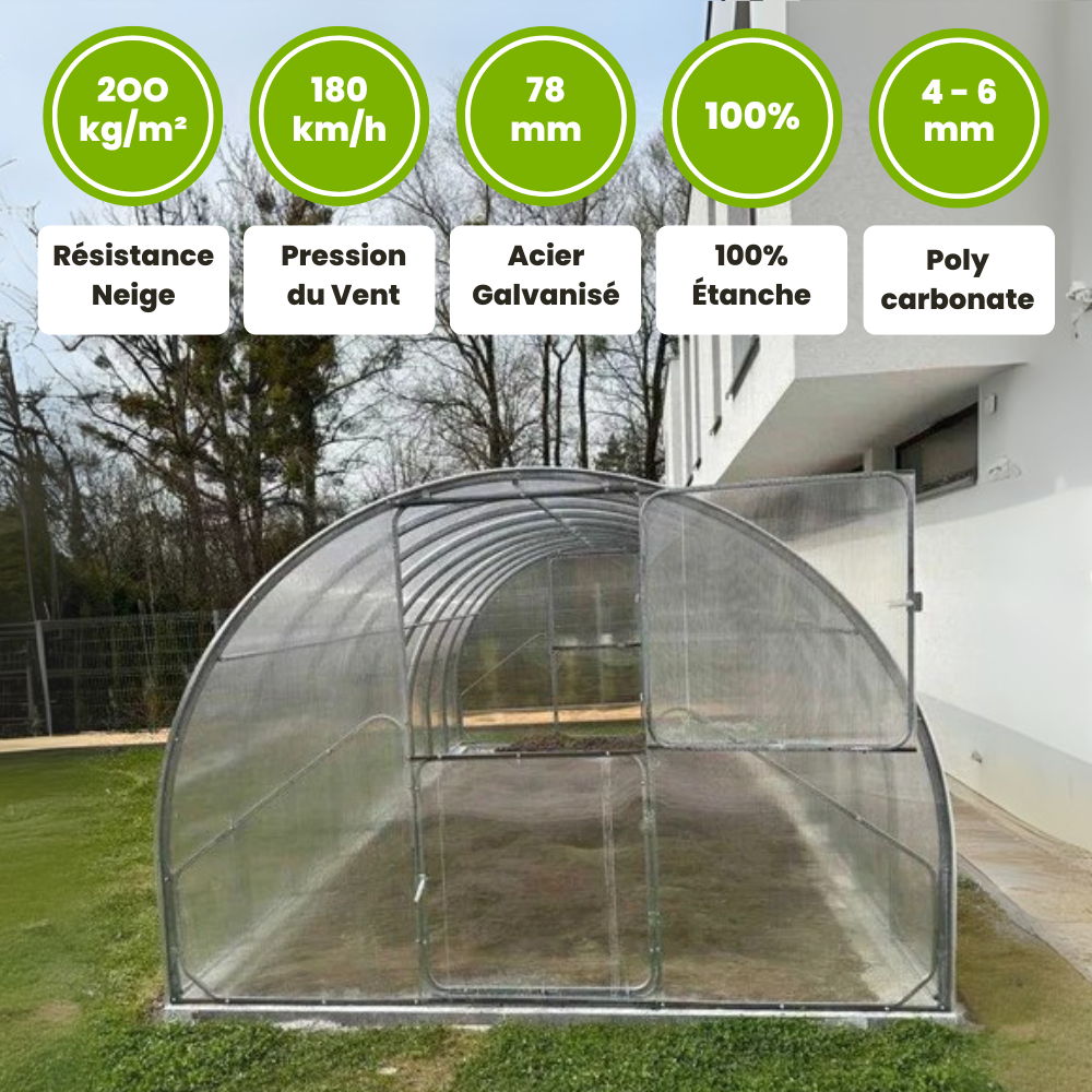 Serre de Jardin Polycarbonate - La Sereine