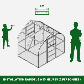 Serre de Jardin Polycarbonate  - L'Élégante