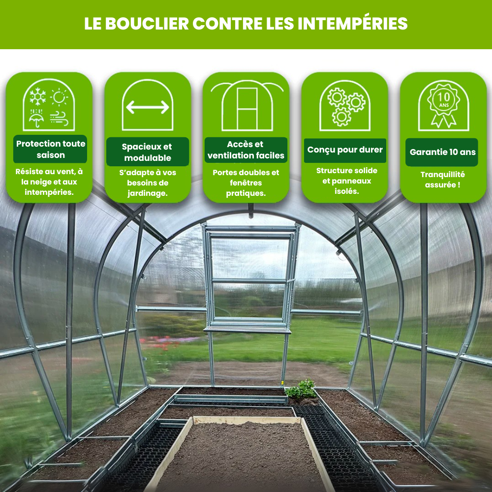 Serre de Jardin Polycarbonate - La Tradi